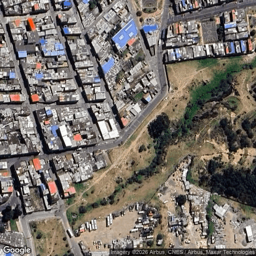Close-up Google Maps view of another school